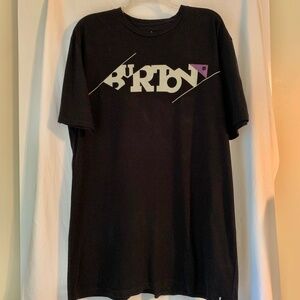 Burton black short sleeve 100% cotton tee shirt
